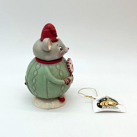 Bethany Lowe Johanna Parker Spencer Squeak Dreams Jar Christmas Mouse Merrymint - Picture 8 of 11